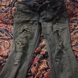 Amethyst distressed jeans
